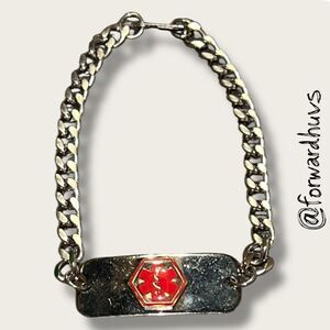 Bundle Sale 3 for $15 |  Stainless Steel Alert Bracelet – “DIABETIC”